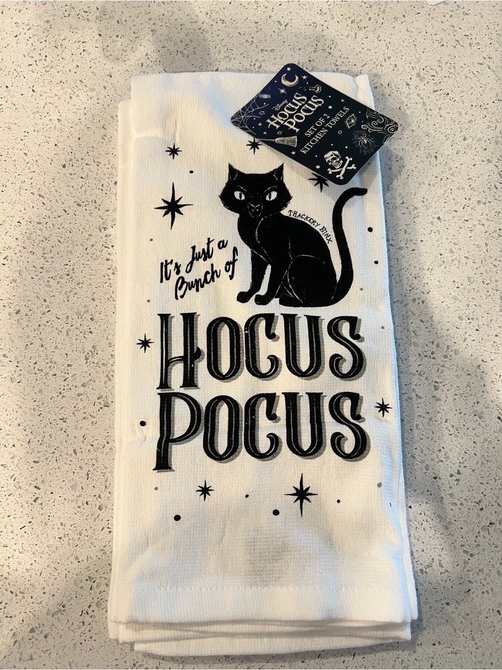 Hocus Pocus 🐈‍⬛ kitchen towel set with binx graphic